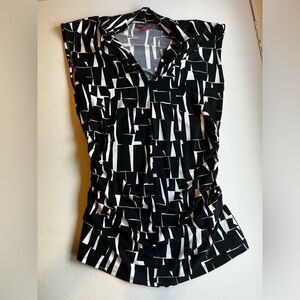 Vince Camuto sleeveless ruched blouse